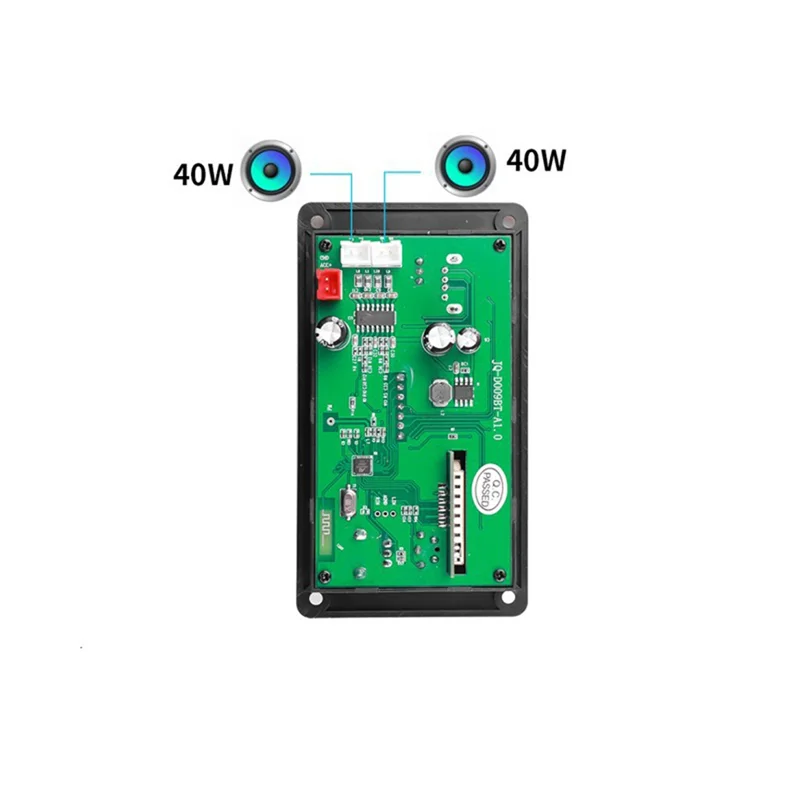 Mp3-плеер с цветным экраном Плата декодера 2X40W усилитель запись звонков BT