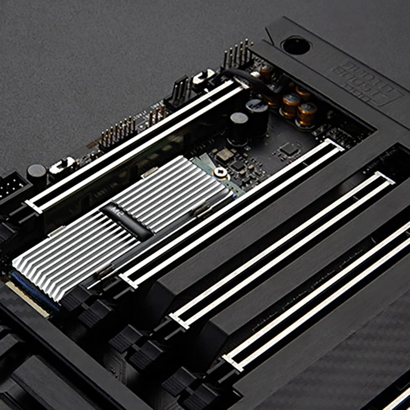 M.2 SSD Heatsink Cooler 2280 Solid State Hard drive Aluminum Cooling Thermal Pad NVME NGFF Radiator Red | Компьютеры и офис