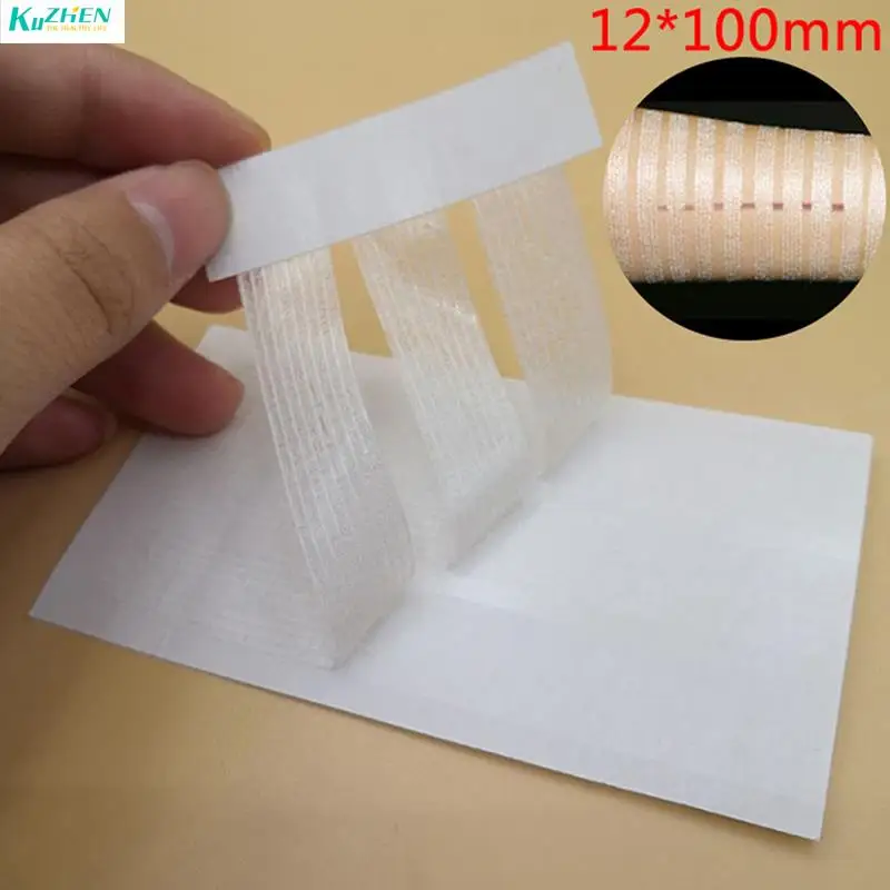 

12*100 мм лента для застежки РАН, вспомогательный Набор для чрезвычайной помощи, нет необходимости в швов, полоски для застежки кожи, клейкие л...