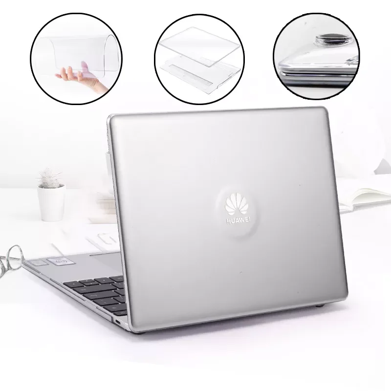 

For HUAWEI MateBook X Pro 13.9/MateBook 13 14 D14 D15/X 2020/Honor MagicBook 14 15/Pro 16.1 Laptop Case Transparent Hard Shell