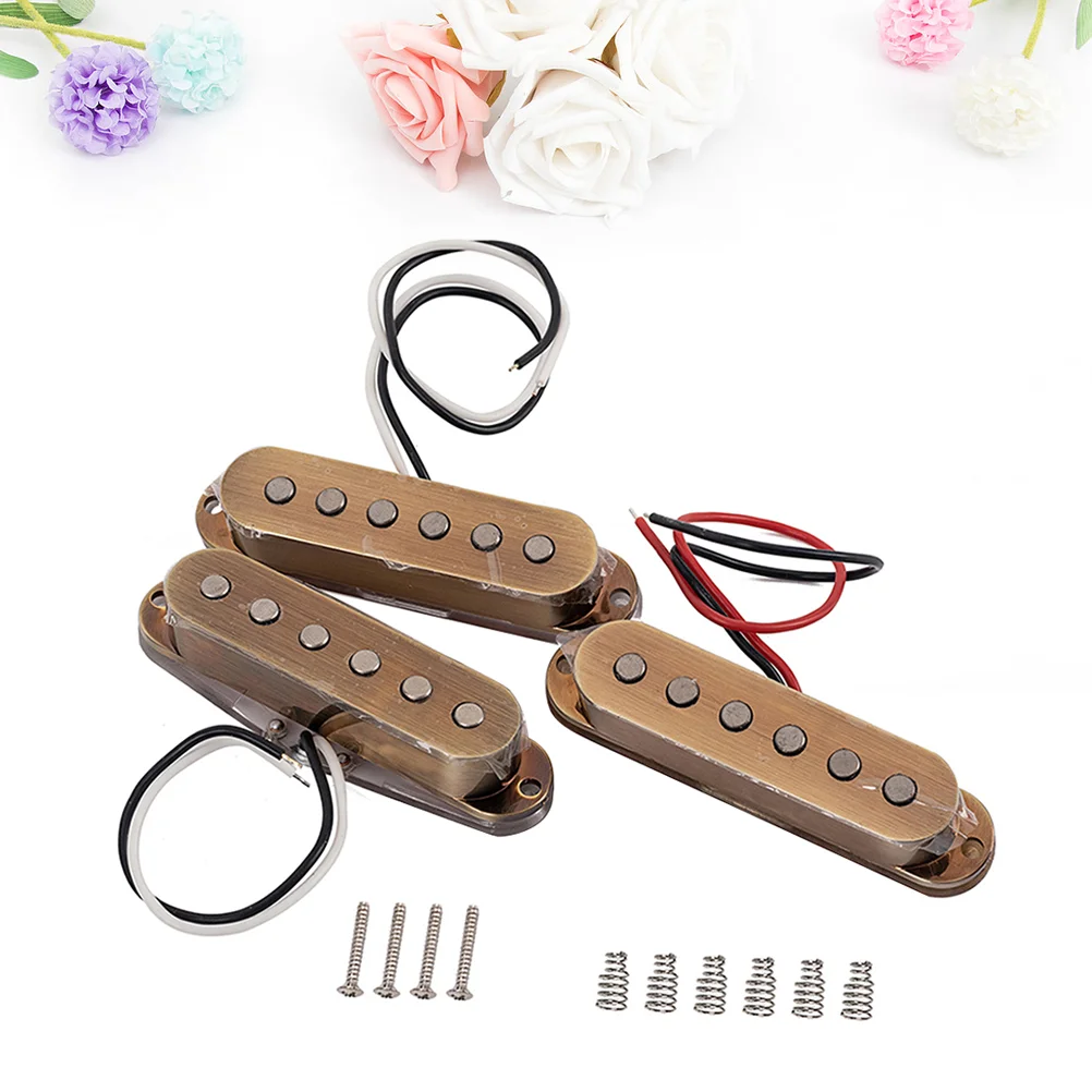 

3 Pcs Single Humbucker Guitar Musical Instruments Parts Electric Bass Coil Pickup Accessories