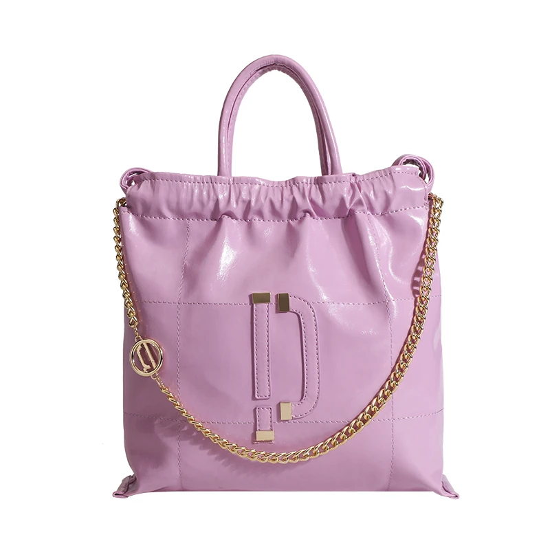 2023 New Messenger Bag The Chain Metal Wind High Quality Luxury Handbag Designer Ruffles High Capacity Shoulder Bags Tote Bags