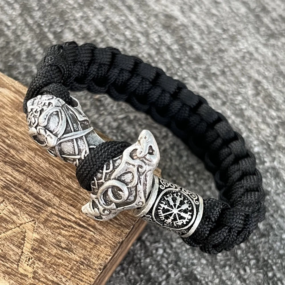 Ностальгия Одина Молот Тора Мьельнир Рунический Diy Бусина Выживание Паракорд
