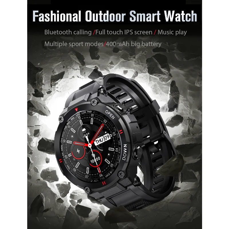 

2023New K22 Smartwatch Men Bluetooth Call Heart Rate Blood Pressure Monitoring Music Waterproof Outdoor Sports Women Smart Watch