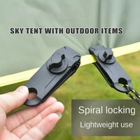 outdoor camping tent windproof fixed shark clip reusable clamp awning tent canopy tarp cord buckle tensioner tent accessorie