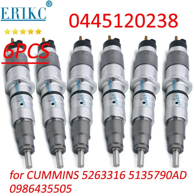 0 445 120 238 Комплект форсунок дизельного топлива 0445120238 Инъекция Common Rail 0445 для Bosch CUMMINS