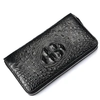 genuine leather fashion business wallet high quality mens leisure multiple card locations purse large capacity clutch clip bag