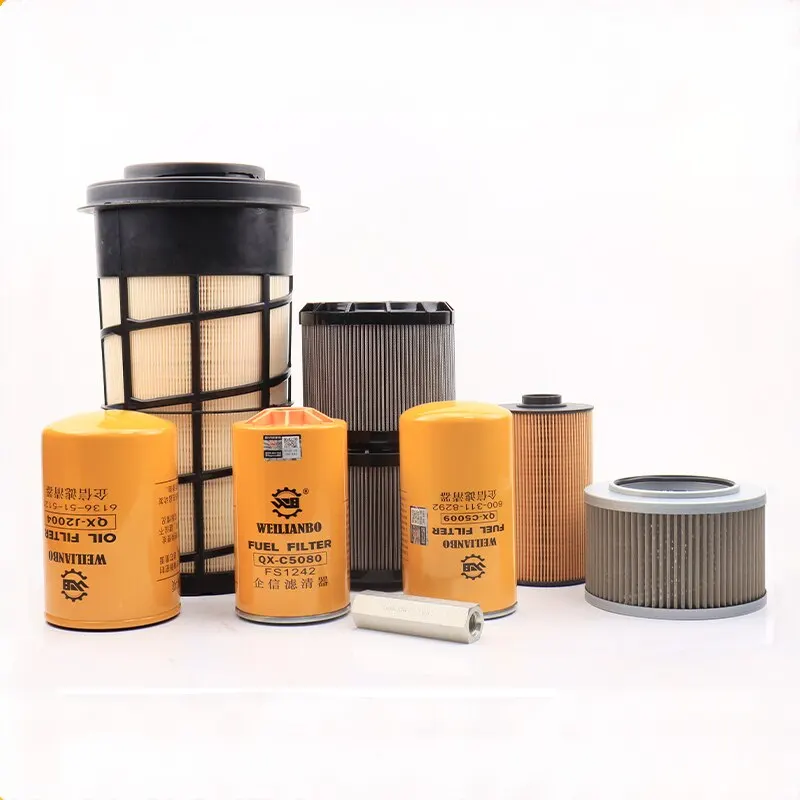 

XOJOX Excavator Parts For Shen Steel Sk130 -8 Air Filter Oil Filter Diesel Grid Filter Oil Water Separator Paper Diesel