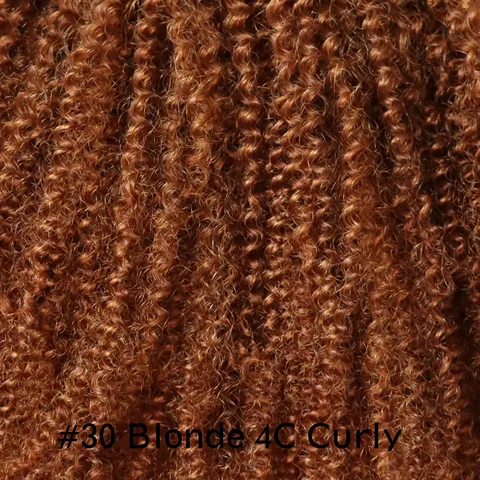 IXTUYLL Человеческие волосы 4C Afro Kinky Curly Brown 100 грамм