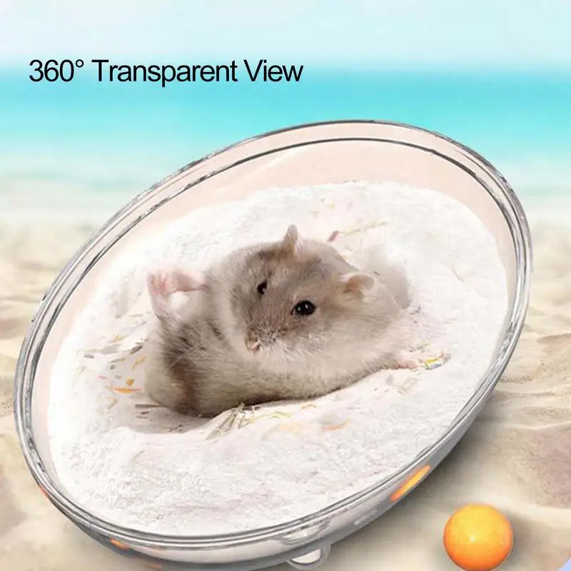 Wanna z piaskiem dla chomika Kąpiel zwierząt Toaleta i piaskownica na kurz Akcesoria do klatek czyszczenia kąpieli małych