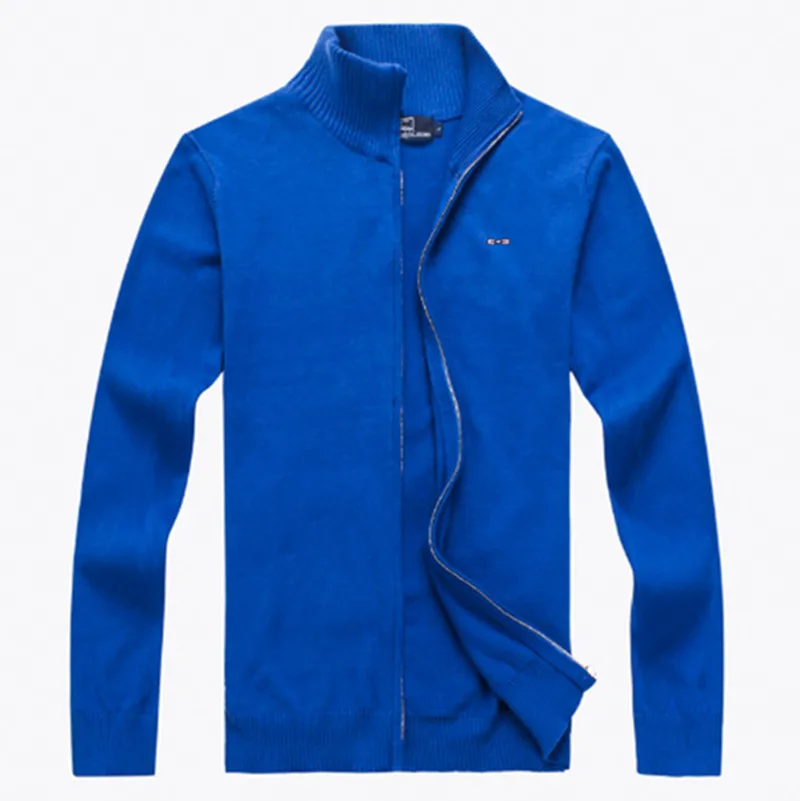 High Quality New  Sweater Men Homme Autumn Winter Male Mens Sweater Jackets Casual Zipper Knitwear Plus Size M-3XL