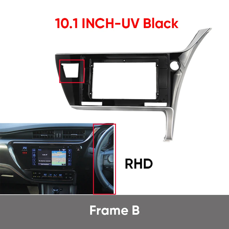 MAMSM 10 1-дюймовая рамка для автомобильного радиоприемника Toyota Corolla Levin 2017-2019 жгут