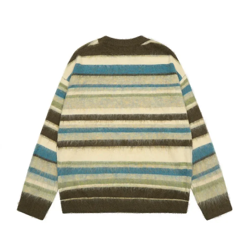 Tangshu модный осенний новый вязаный свитер для пар винтажный повседневный топ из