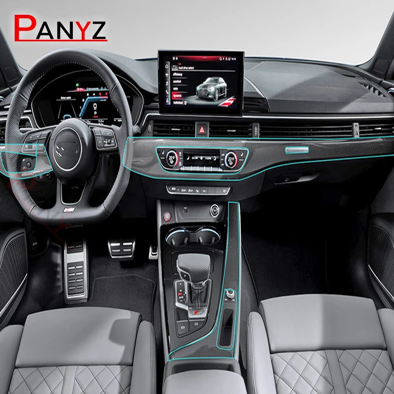 

ТПУ Автомобильная Дымчатая черная прозрачная наклейка на дверную стойку центральной консоли Защитная мембрана для Benz GLS Class