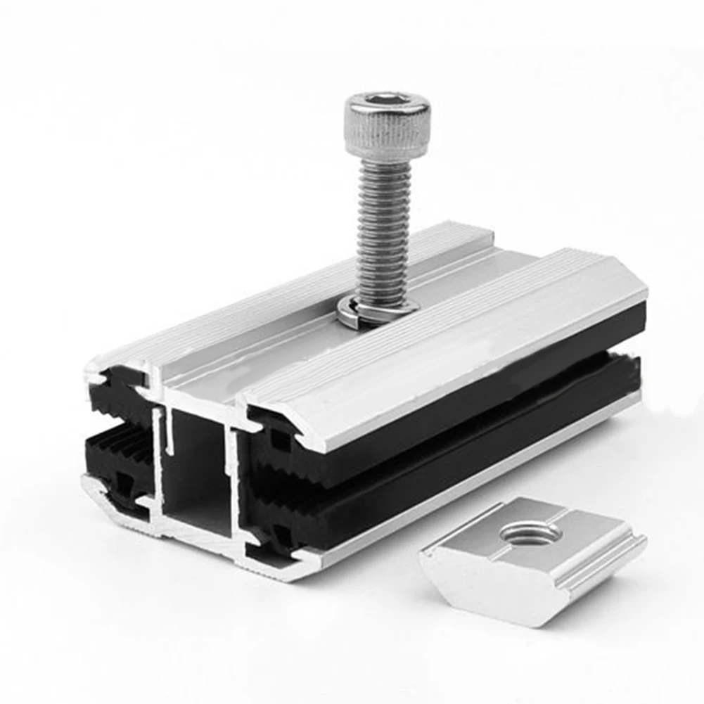 

Solar Panel Film Middle Clamp 80*46*28.6mm Aluminum Alloy Corrosion Resistance Easy To Install Light Weight Garden