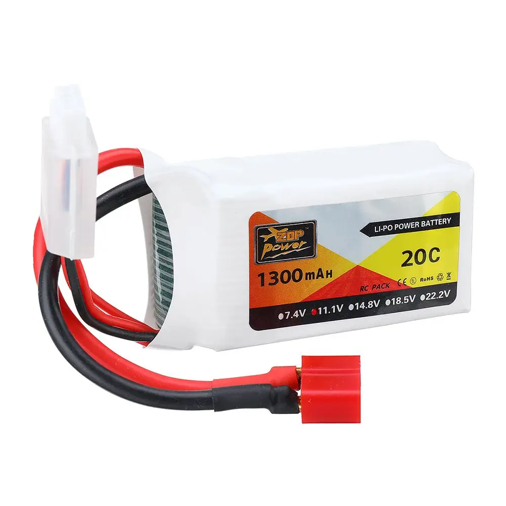 

ZOP Power 11.1V 1300MAH 20C 3S Lipo Battery T Plug