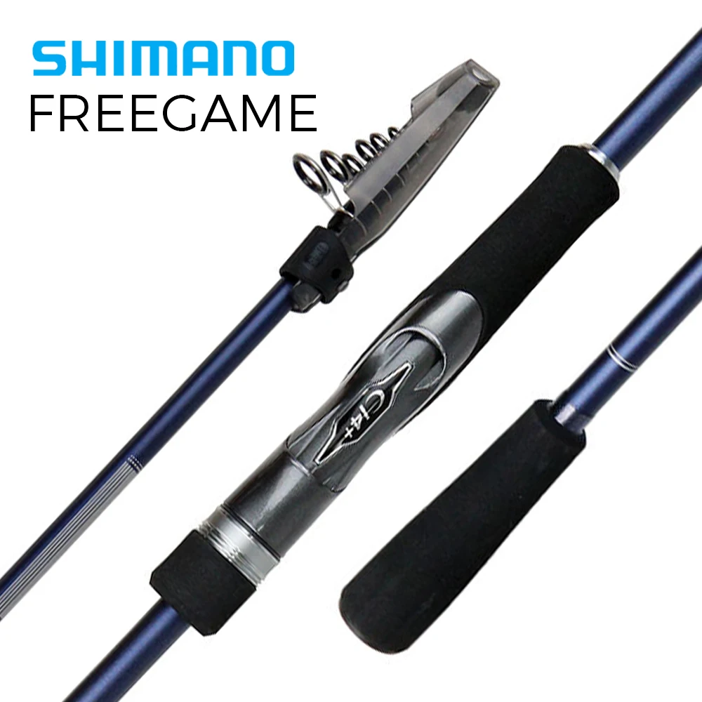 Оригинальный телескопический портативный спиннинг Shimano Freegame 2023 Удочка 2 29 м 44 59 74 9