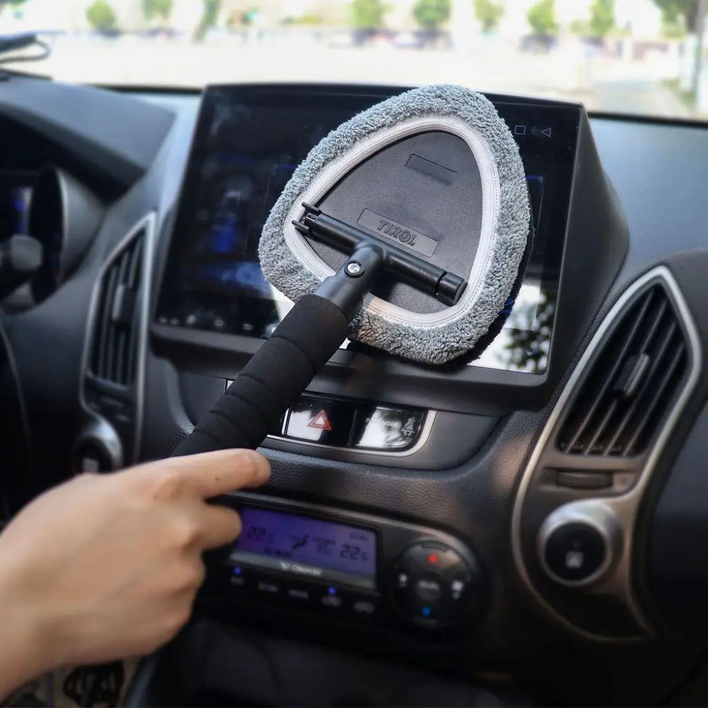 

Windshield Windscreen Wiper Window Cleaner With 2 Microfiber Pads New
