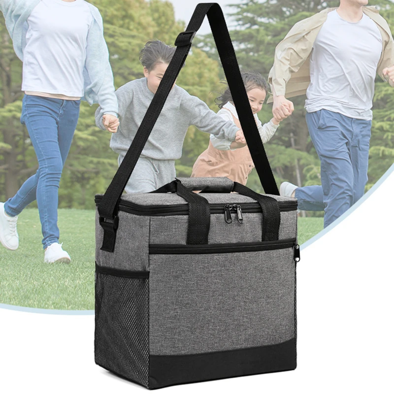 

Outdoor Camping Picnic Bag Portable Lunch Bag Food Thermal Insulated Box Food Storage Bags Bento Pouch Dinner Container Handbag