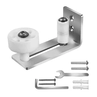 barn door stopper ground guide wall guide silver 8 combinations with double bearing floor rail slider