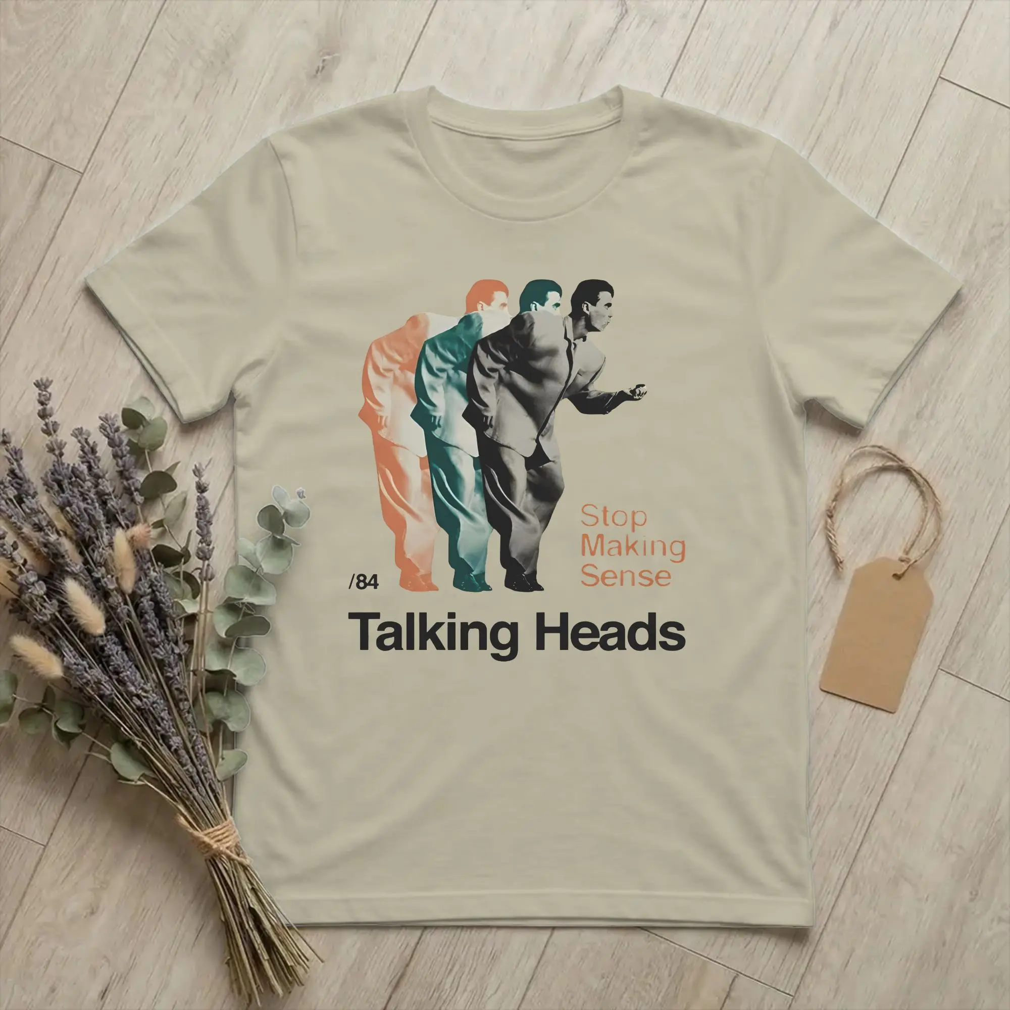 Фото Новинка: футболка Novelty Talking Heads David Byrne 1984, мужские топы с круглым вырезом и короткими рукавами, хлопковые летние топы, рубашки №1