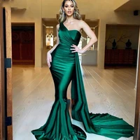 sexy sweetheart mermaid evening dresses 2022 one shoulder satin formal dress zipper back party gown custom made