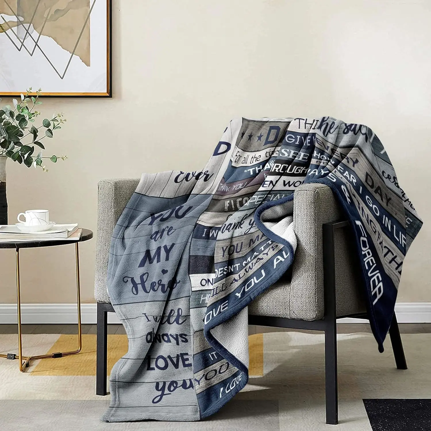 Подарочное одеяло на День отца в подарок папе день рождения папы который не хочет