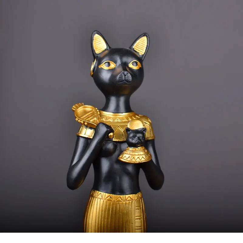 

Home Decor Creative Dressing Table Decoration Egyptian Cat God Decoration Family Patron Saint Astrologer Sculpture