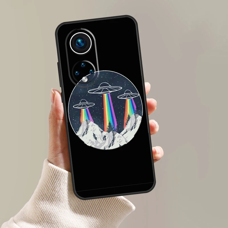 Чехол с мультяшным космическим инопланетянином НЛО для Honor Magic 5 Pro 10 50 70 90 Lite X7 X8 X9
