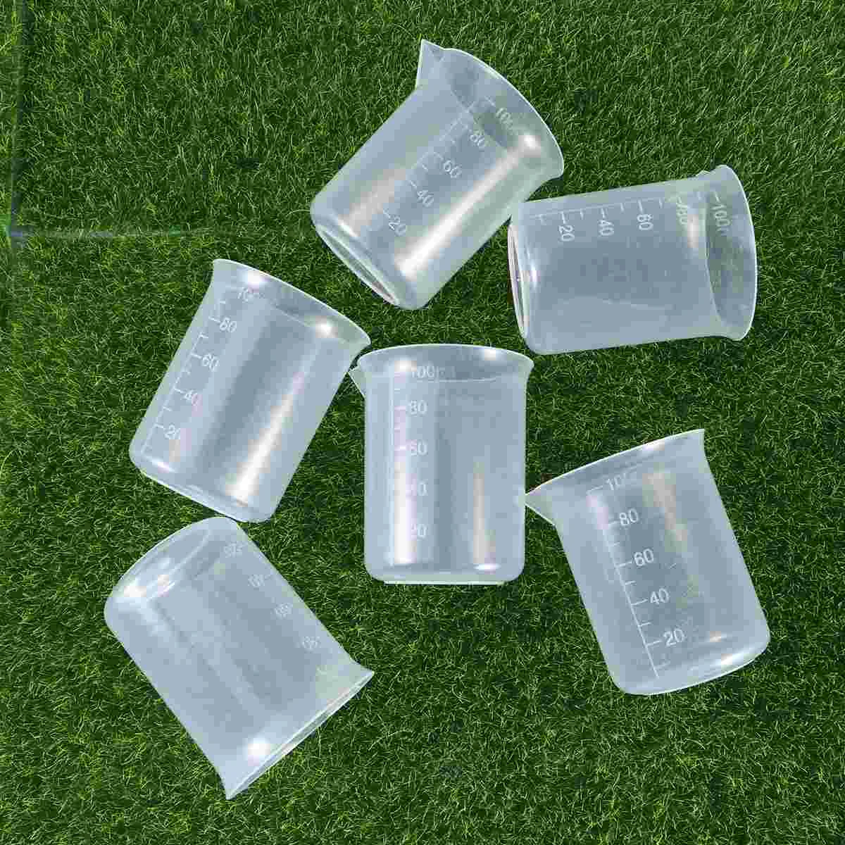 

Мерные стаканы, градиентные стаканы для испытания, 6 шт., 100 мл, лаборатория