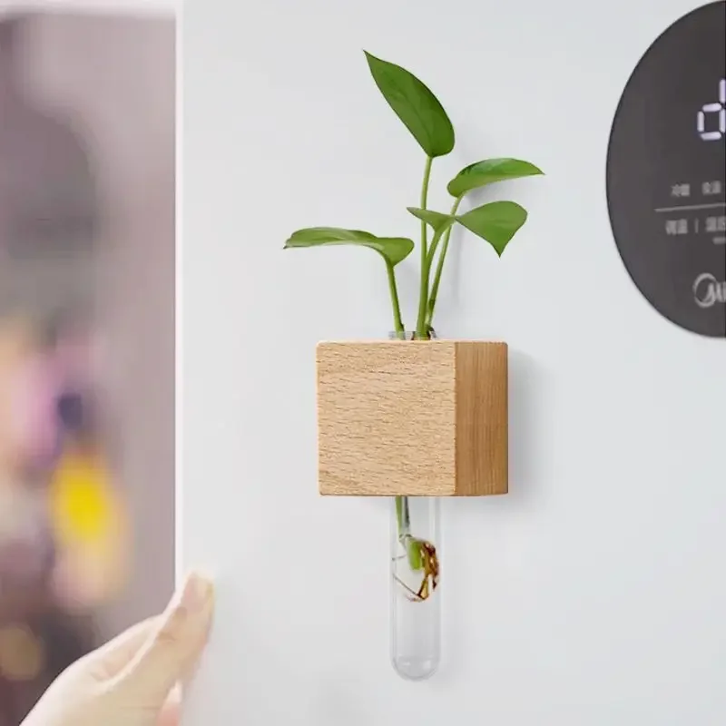 Наклейки для холодильника ваза пробирка домашний декор гидропонная гостиной