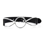 Уплотнительное кольцо с открытым ртом и помпоном для флирта бондаж из искусственной кожи для БДСМ-раба фиксаторы для связывания гей-Фетиш женские эротические секс-аксессуары для взрослых