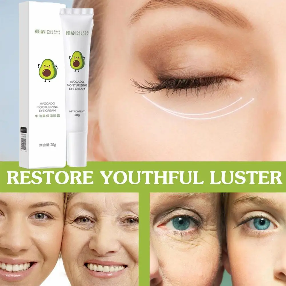 

Avocado Eye Cream Anti-Wrinkle Cream Anti Aging Remove Bags Whitening Skin Eye 20g Moisturizing Circles Dark Care N5F5