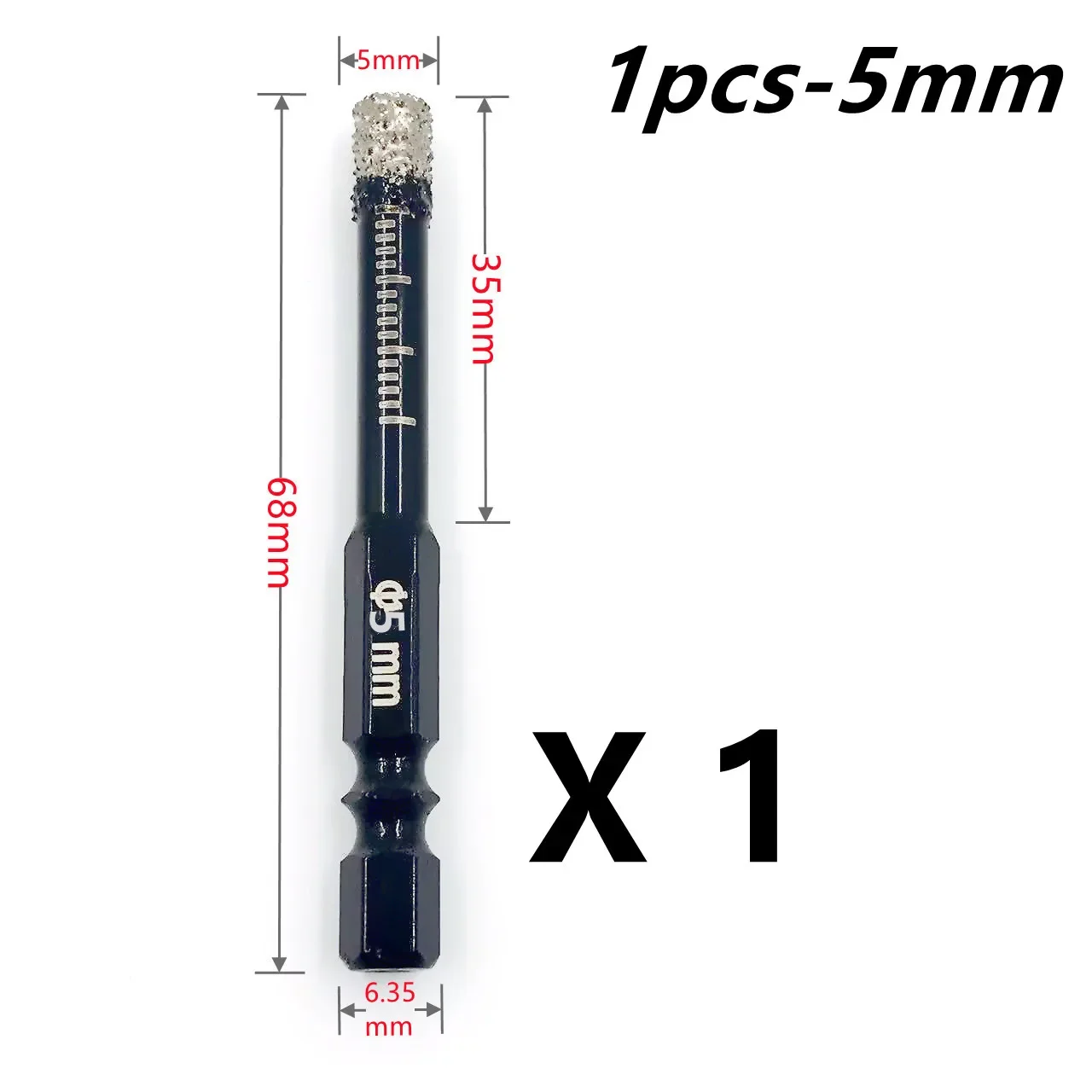 

Алмазное сверло для камня 5-16 мм