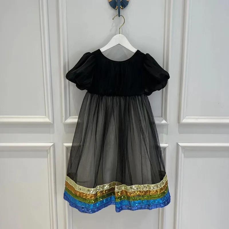 

Girls Dress Rainbow Dream Heavy Sequin Princess Dress