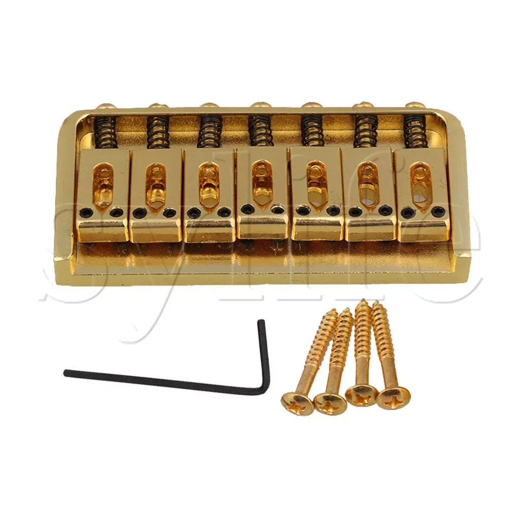 

Golden 7 String Fixed Bridge Replacement for Electric Guitar with Screw