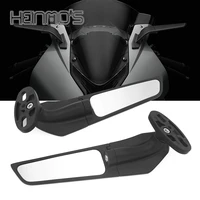 universal for mt07 mt09 cbr250r cbr650r zx10r etc motorcycle modified wind wing windshield rotating bike extend rearview mirror