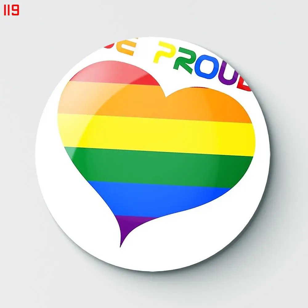 

Модные броши-булавки на пуговицах PRIDE year 00119