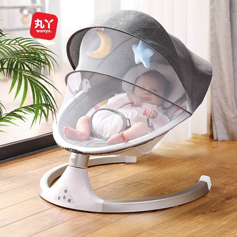 Electric Rocking Chair Baby Newborn Coax Baby Rocking Bed Baby Cradle with Baby To Sleep Coax Sleep Comfort Chair