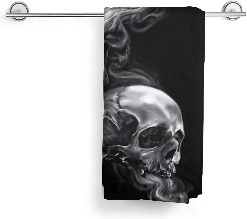 Роскошные полотенца для рук Smoke Skull ультрамягкое Хорошо Впитывающее