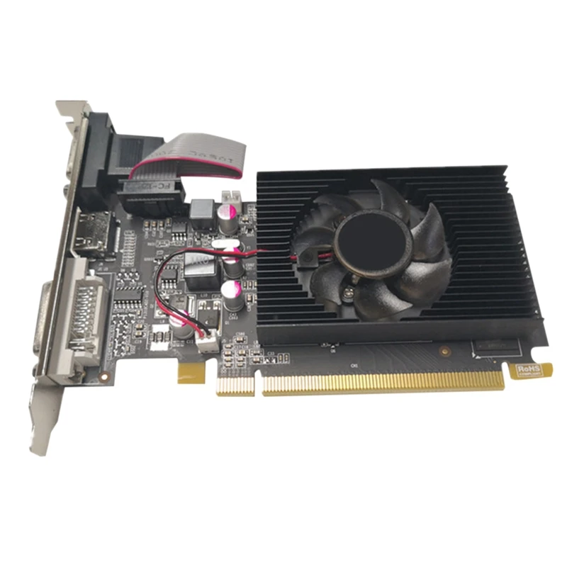 

Видеокарта GT610 1 ГБ DDR2 64 бит игровая видеокарта HDMI-совместимый интерфейс VGA DVI для настольного компьютера