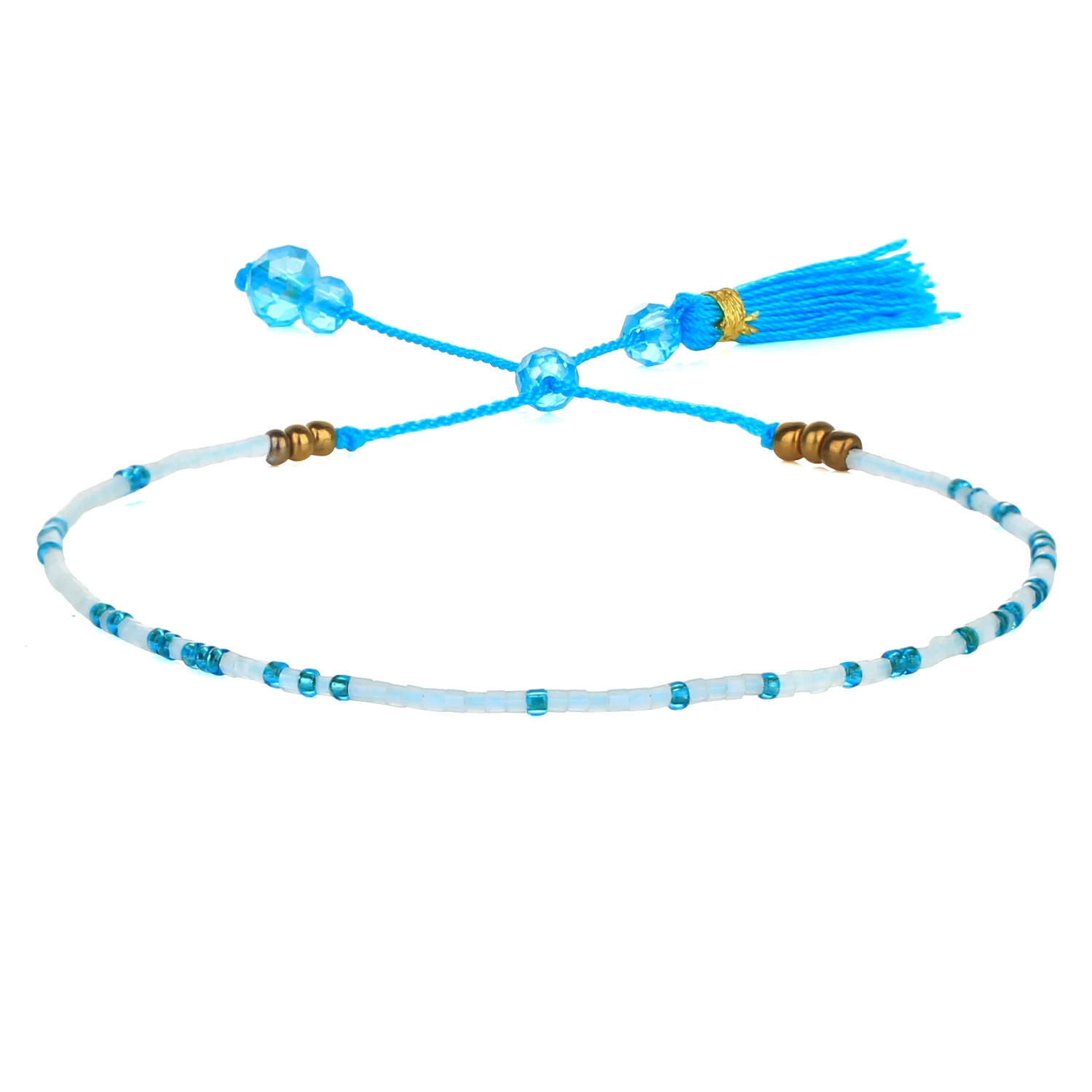 

KELITCH Seaside Boho Miyuki Bead Women Bangle Handmade Tassel Multi Color Charm Bracelets Fashion Jewelry Girls Gift Wholesale