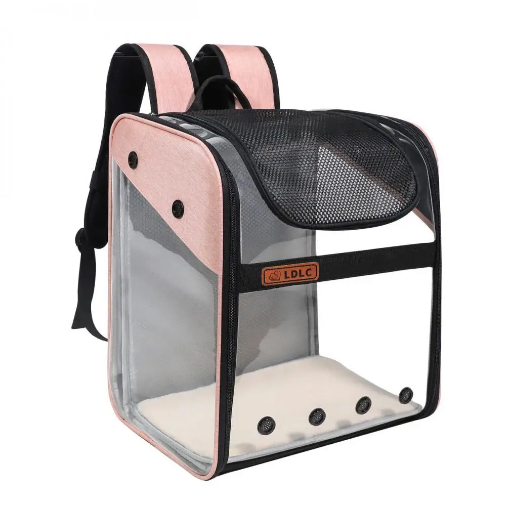 

High Quality Transparent PVC Breathable Portable Panoramic Pet Backpack Shoulders Large Capatity Pet bag