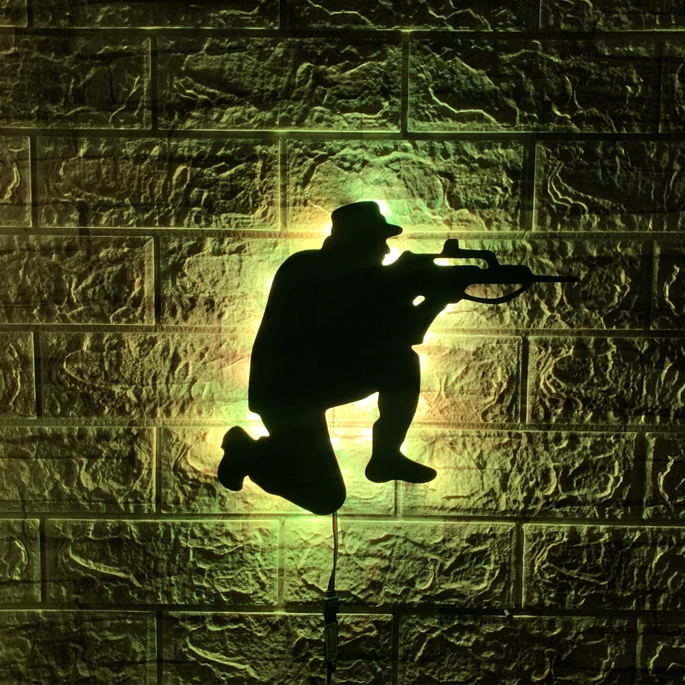 Военный веер ZK50 креативный настенный светильник фон настенная лампа функция