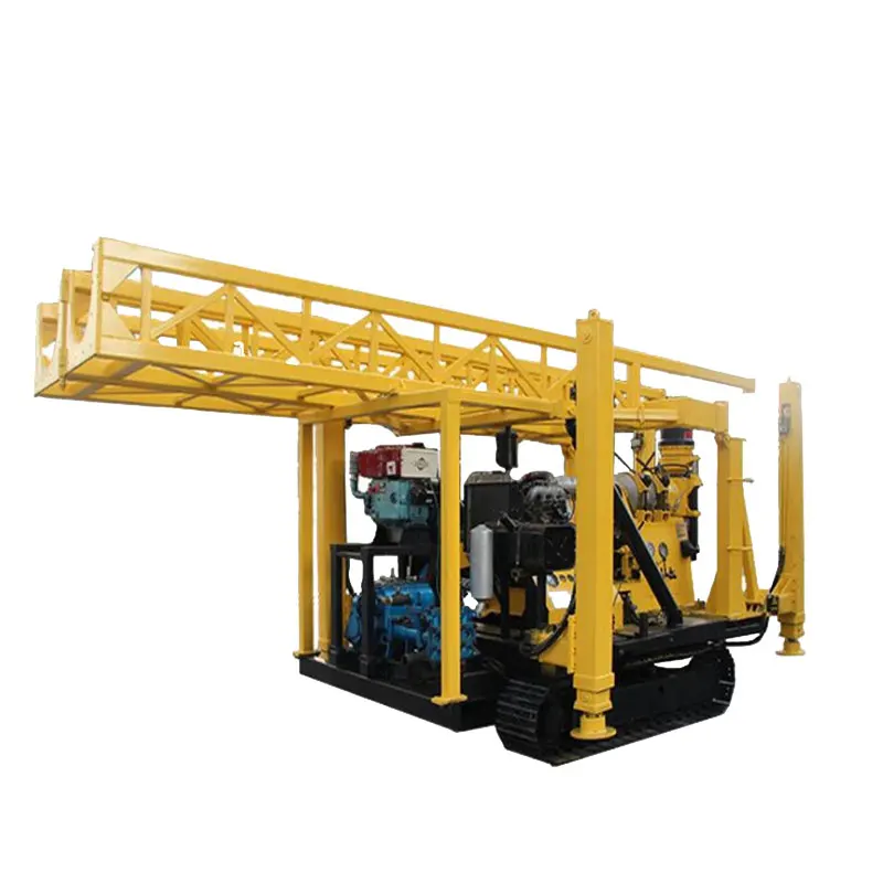 

China 600m Crawler Mounted Core Drilling Machine Diesel Engine Driven Borehole Hydraulic Water Well Drilling Rig Machine