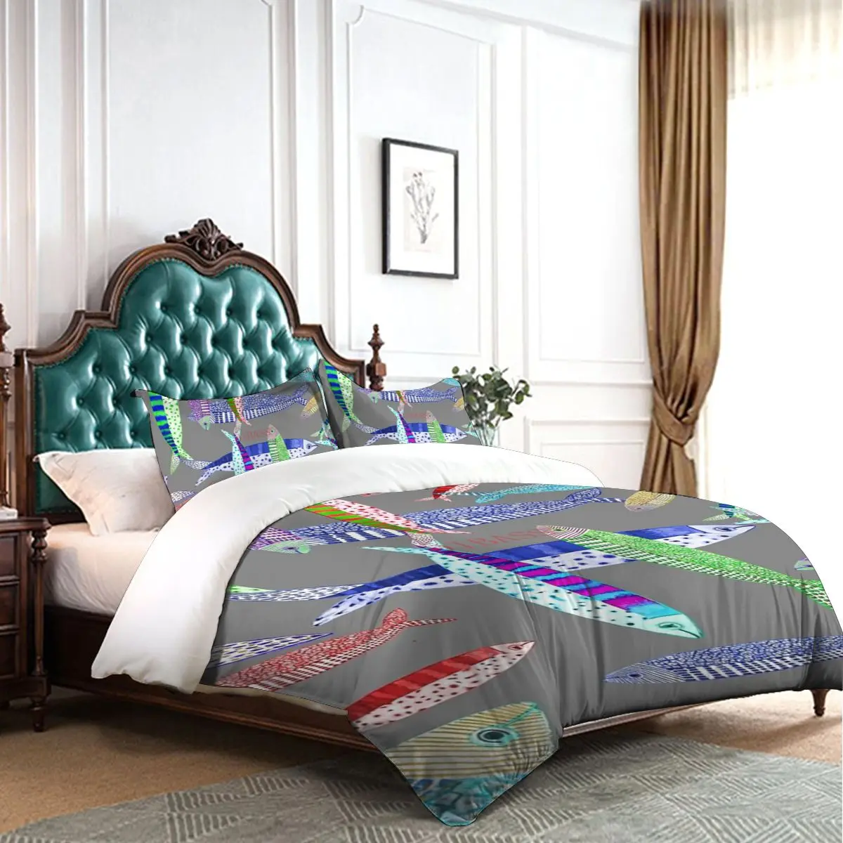 Мягкая искусственная кожа с 2 наволочками пододеяльник застежкой-молнией