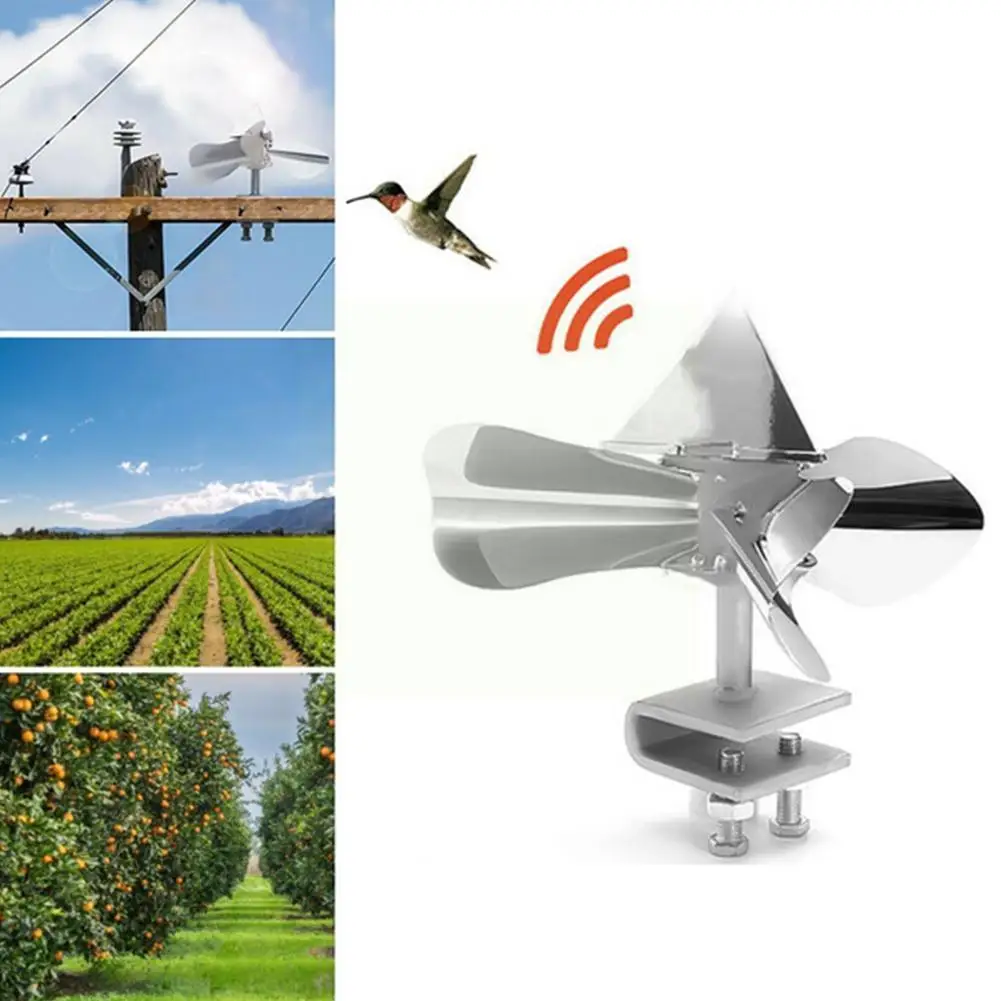 

1pcs Steel Windmill Bird Repeller Garden Protect Plant Deterrent Bird Home Repeller Garden Farmland Crow Gadget P T9h1
