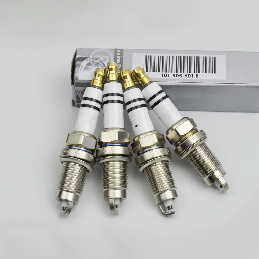 

4PCS 101905601B F7HER2 Normal Spark Plug For Audi A1 A3 VW Golf Polo Canddy Seat Fabia Skoda Seat Ibiza 101 905 601B 0241235674