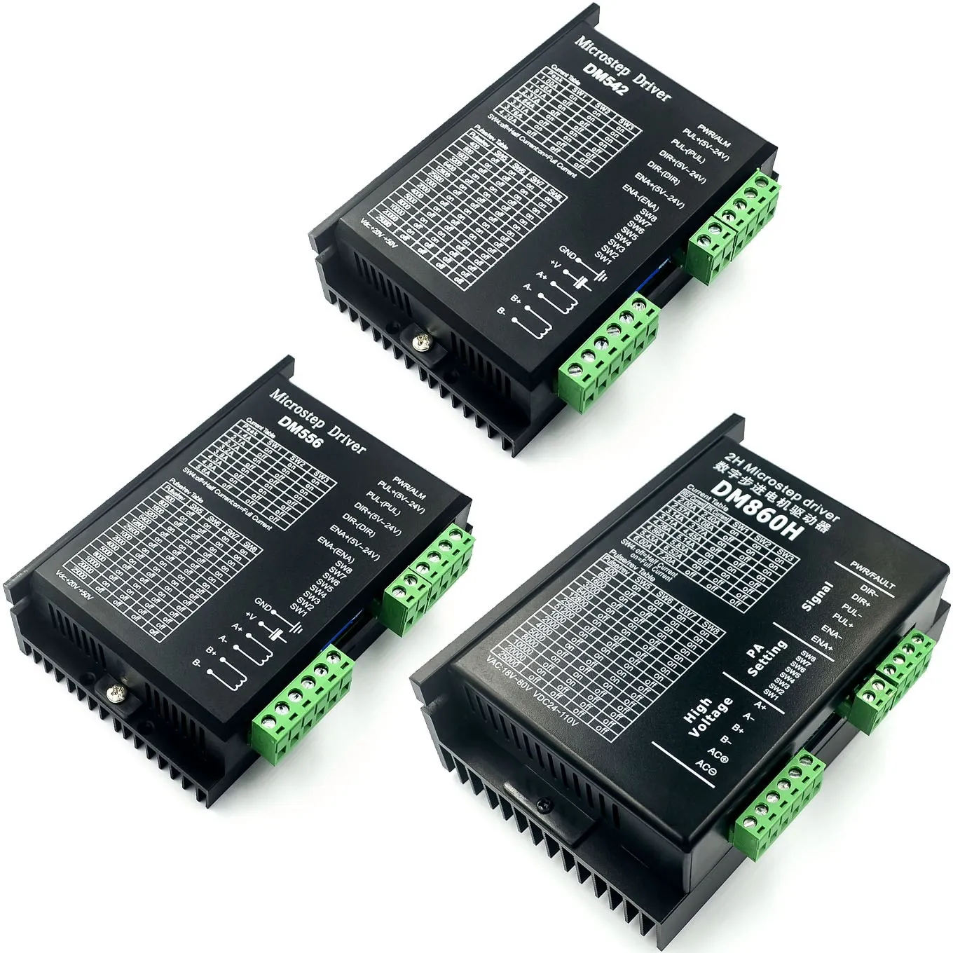 Драйвер для шагового двигателя DM556 DM542 DM860 двухфазный Цифровой Nema 23 34 Series