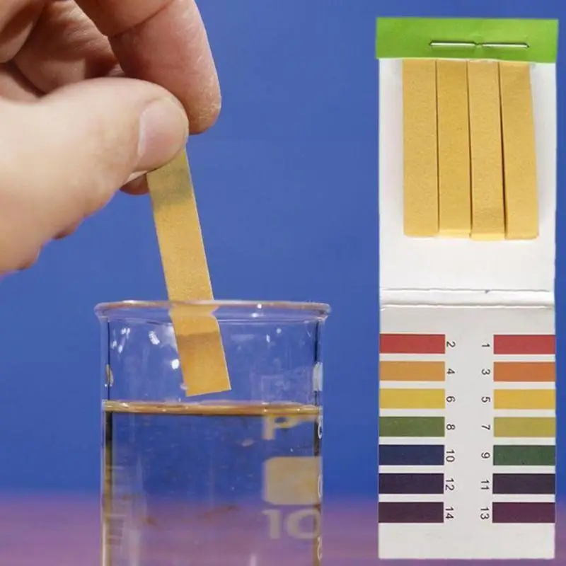 

80pcs/set Ph Test Strip Aquarium Water Cosmetics Urine Paper Litmus Strips Full Soil Range Testing Test 1-14 Alkaline Acid V2G1